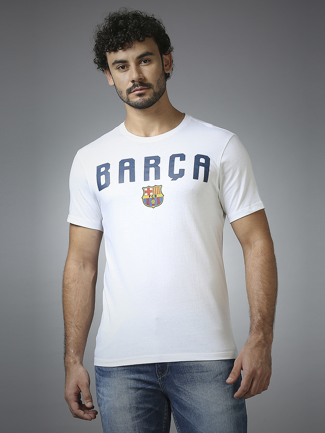 FC Barcelona: "Barca" T-Shirt - White